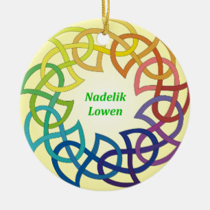 Nadelik Lowen - enfeites de natal Cornish