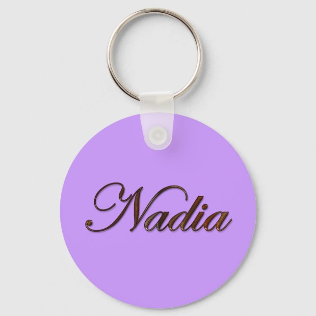 NADIA Name-Branded Gift Chaveiro ou Zipper-pull (Frente)
