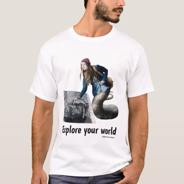 Naga Explorando a Camisa de Arte da Fantasia da Vi (Frente)