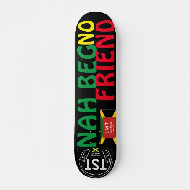NAH BEG NO AMIGO 7, 3/4", skateboard Deck (Frente)