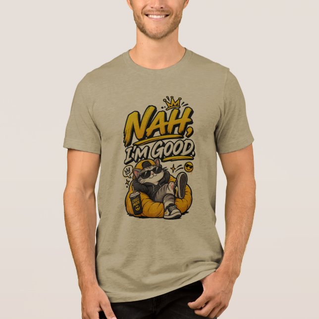 Nah, Estou Bem – Design de Meme Engraçado e Sarcás (Frente)