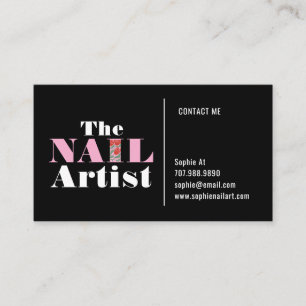 Nail Art Artist Cartão de visita