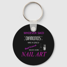 Nail Art É O Meu Melhor Chaveiro De Botões De Amig