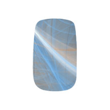 Molas de Arte Fratural Castanho, Azul e Branco