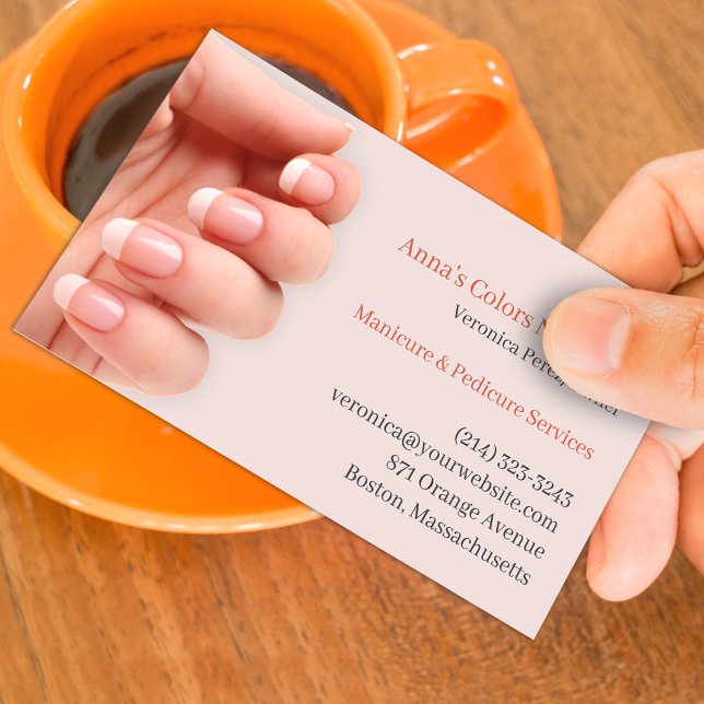 Nail Salon Cartão de visita (Criador carregado)