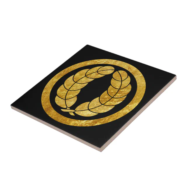 Nakagawa Mon japonês, clã de samurai em ouro falso | Zazzle Brasil