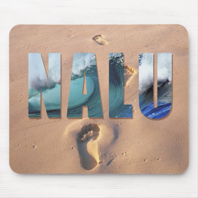 "Nalu havaiano" (surf) Mousepad (Frente)