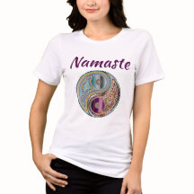 Namaste Brilho Olhar Símbolo Yin-Yang Tonalizado c