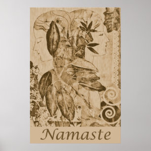 Namaste Deusas Lithógrafo de 24" x Poster de 36"