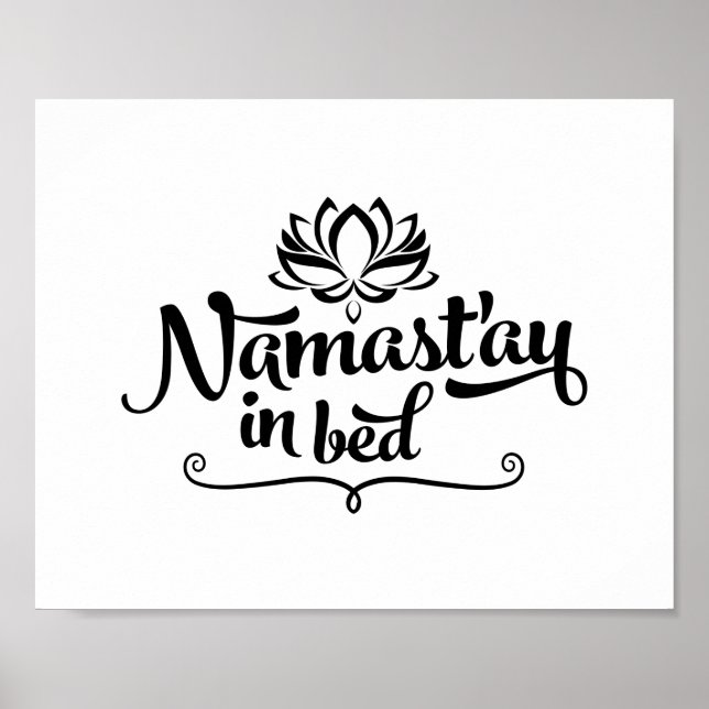 Namaste Funny Quote Poster (Frente)