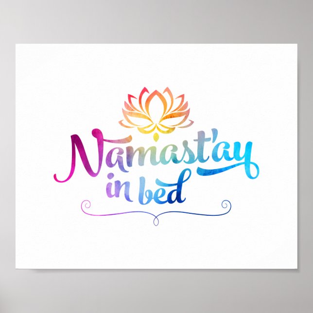 Namaste Funny Quote Poster (Frente)