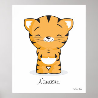 Namaste Kitten Poster