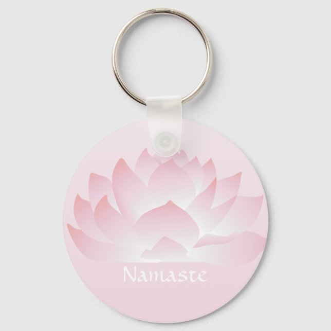 Namaste Lotus Flower Pink Chaveiro (Frente)
