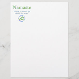 Namaste significado com símbolo Om