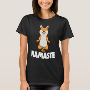 Namaste Yoga Animal Corgi Camisetas