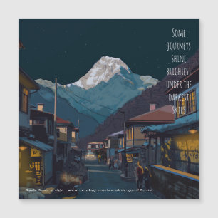 Namche Bazaar Noite de Everest Lembrança Presente