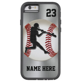 NAME and NUMBER iPhone Baseball Cases Tough