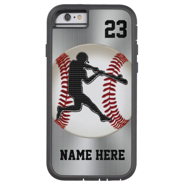 NAME and NUMBER iPhone Baseball Cases Tough (Verso)