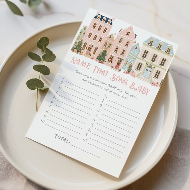 Name That Song Baby Christmas Village game (Criador carregado)