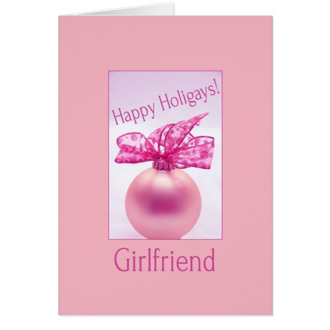 Namorada - Cartão Holigays Feliz (X-mas lésbicas) (Frente)