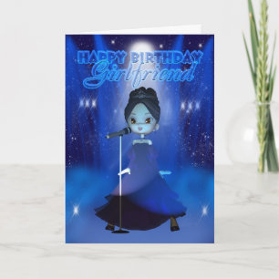 Namorada Happy Birthday Cantando Deva - Cartão Bon