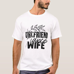Namorada Noiva Esposa Camiseta Divertida de Noiva