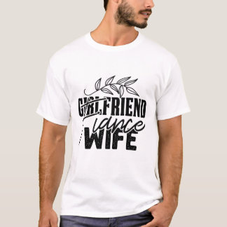 Namorada Noiva Esposa Camiseta Divertida de Noiva