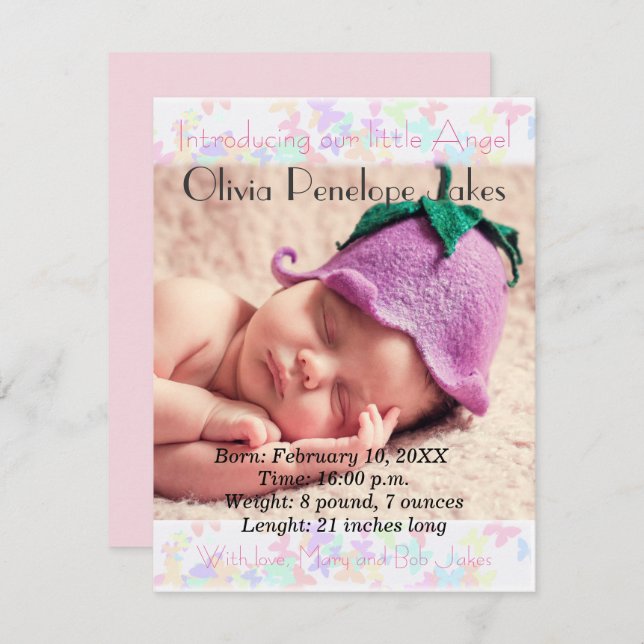 Namorada personalizada anúncio de fotos (Frente/Verso)