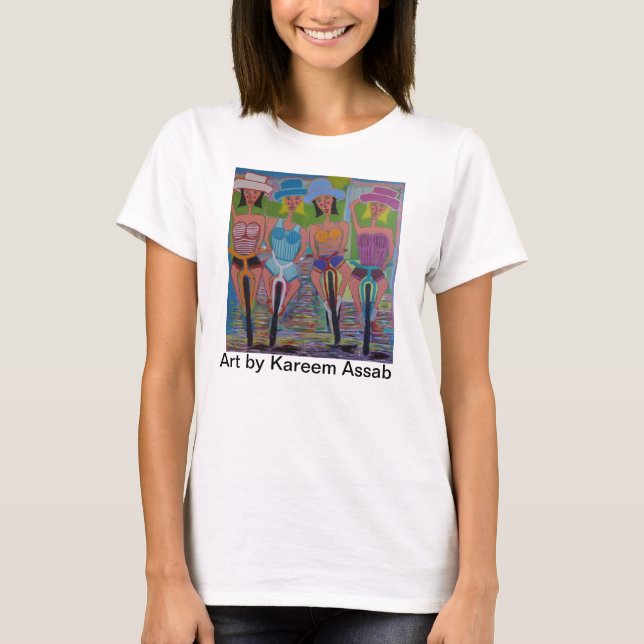 Namoradas na camisa das bicicletas t (Frente)