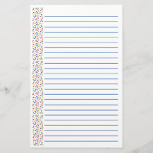 Namorados alinhados dos artigos de papelaria do