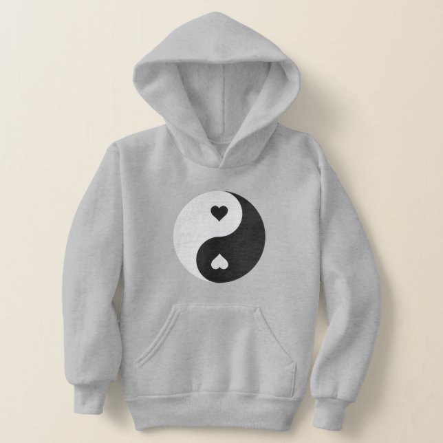 namorados cardíacos vintage yin yang (Postura )