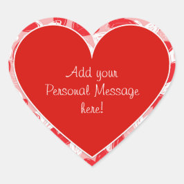 Namorados "Com Amor" Corações - Adesivo