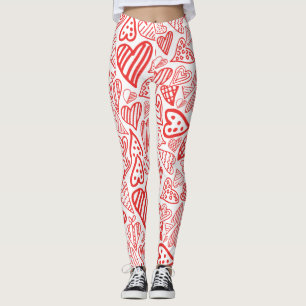 Namorados_corações leggings