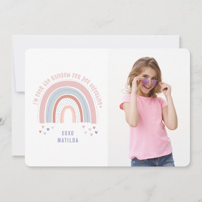 Namorados da sala de aula de fotos fofo do arco-ír (Frente)