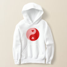 namorados de coração de yin yang