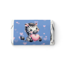 Namorados de Coração Rosa-Zebra-Cons