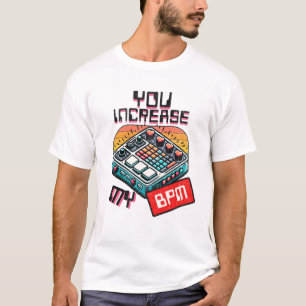Namorados de música de dança na camisa