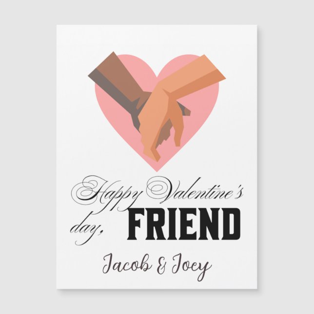 Namorados feliz para personalizar o nome de amigo (Frente)