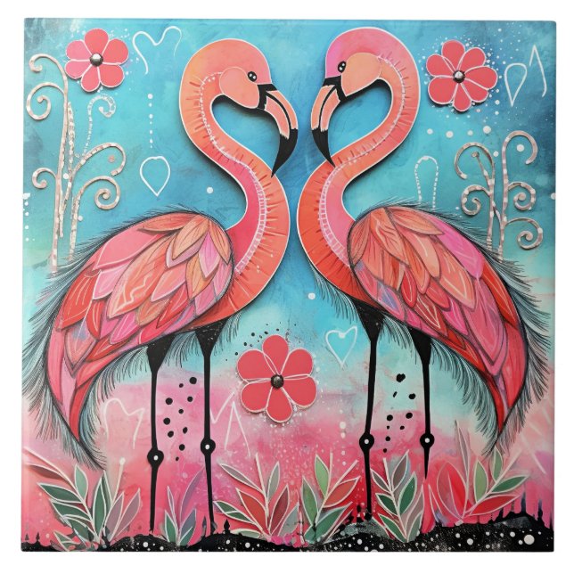 Namorados Flamingo Art (Frente)