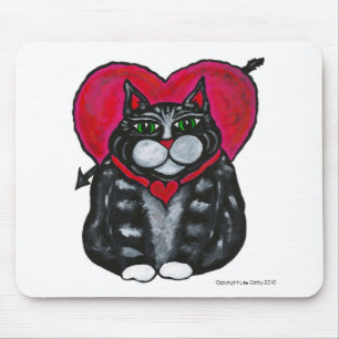 Namorados gordos Mousepad do gato dos presentes do