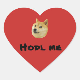 Namorados "Hodl do Doge mim" etiquetas