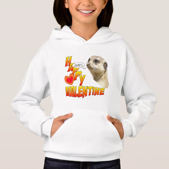 Namorados Meerkat Girls Pullover Hoodie (Frente)