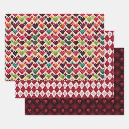 Namorados Moderno Conjunto de Padrões Argyle No6