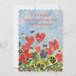 Namorados Party Invite Flat Card Namorados Flowers