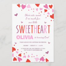 Namorados Swetheart Convite de aniversário