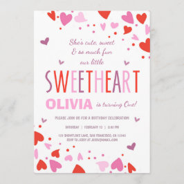 Namorados Swetheart Convite de aniversário