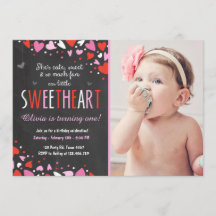 Namorados Swetheart Convite de aniversário