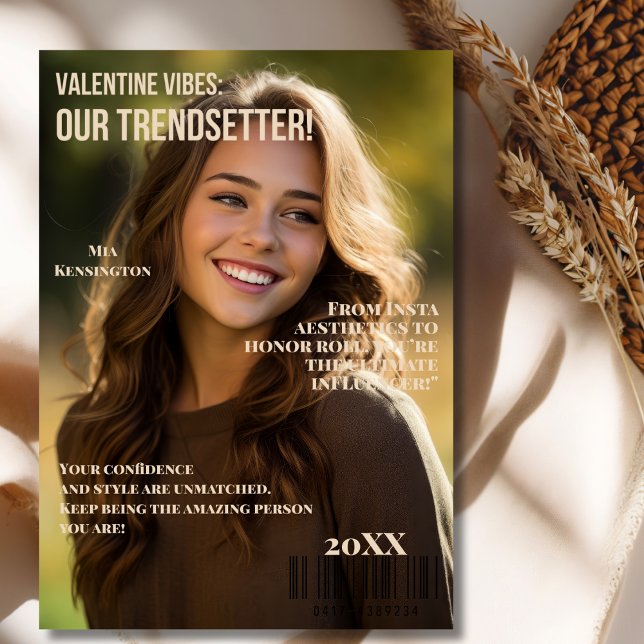 Namorados Vibes: Cartão de tributo do Trendsetter (Valentine Vibes: Trendsetter Tribute Card)