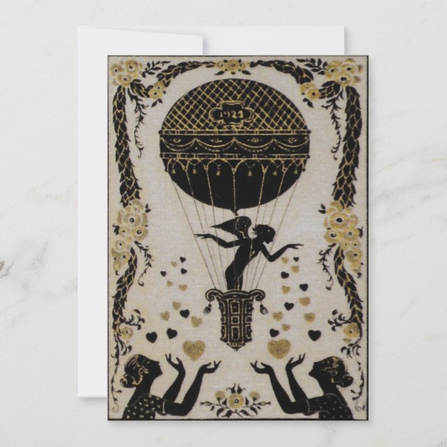 Namorados Voadores ~ Convites / RSVP (Frente)