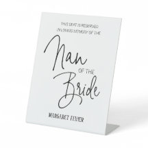 Nan of the Bride Memorial Reservado Presidente Wed